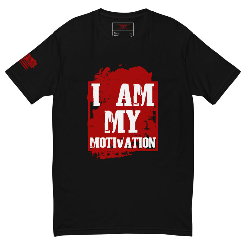 I am My Motivation Short Sleeve T-shirt - Red/Black/White